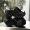 Fashion 9cm Heel Height Shoes Indoor Outdoor Slippers For Women Home Beach Slides Soft EVA Thick Sole Anti-slip Girls Street Sandals