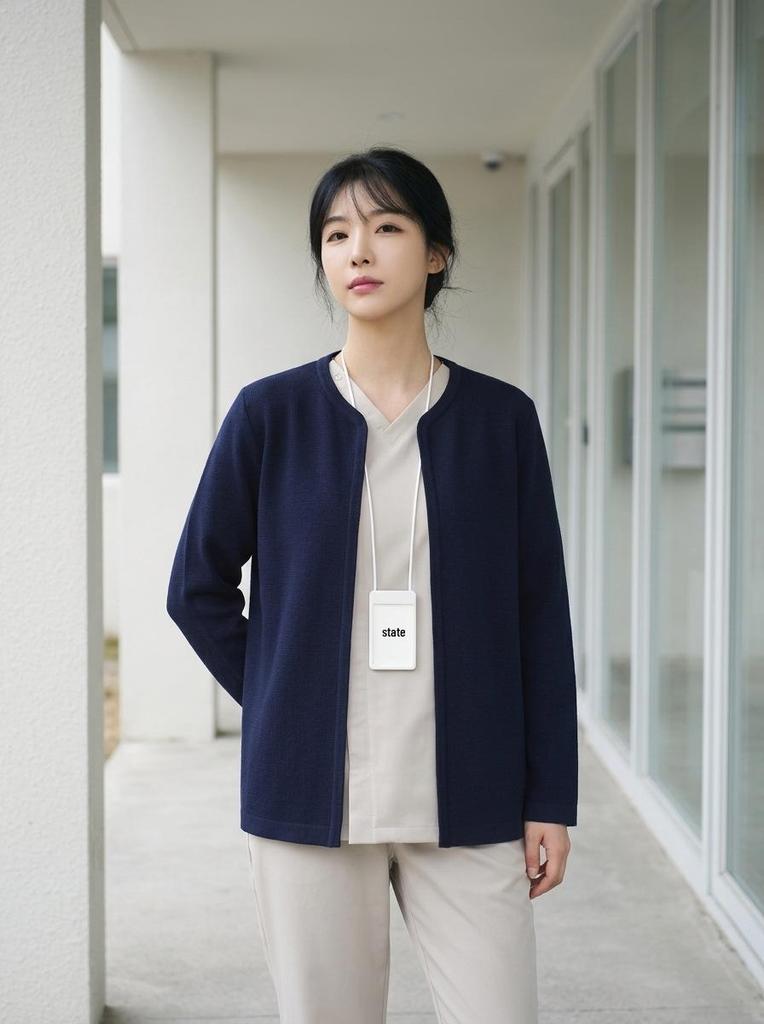 Korean Style Nurse Cardigan Sweater for Doctors & Beauticians