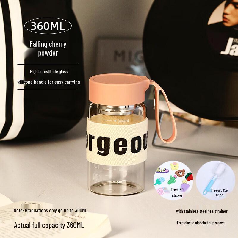 Portable Borosilicate Glass Cup