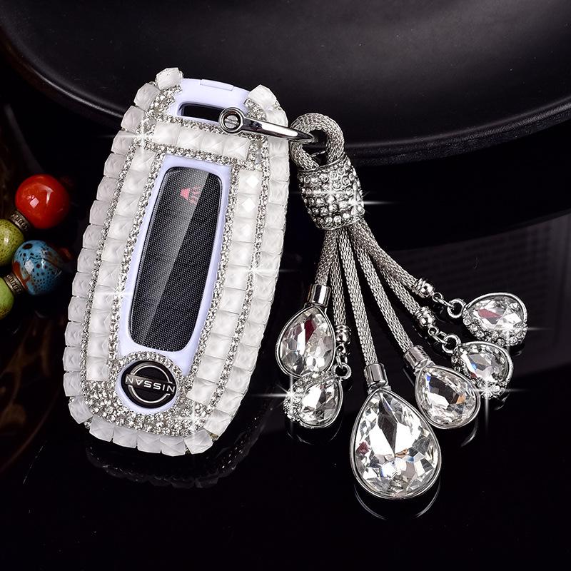 Nissan 14th Gen Sylphy, Qashqai, Teana, X-Trail, Tiida, Murano, Terra Car Key Diamond Cover for Women