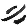 Qiilu Front Bumper Lip Body Kit ABS Front Car Front Bumper Lip Splitter Body Shovel Guard Universal Auto Modification Accessories Gloss Black Spoiler,