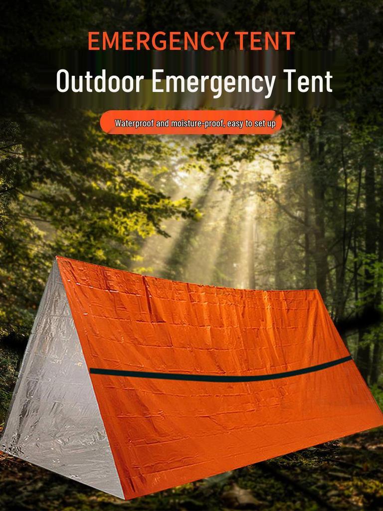 Φορητή Μονωμένη Επείγουσα Αλουμινένια Σκηνή: Ανθεκτικό στο κρύο, Αδιάβροχο, Ανακλαστικό θερμότητας με Θερμική Προστασία