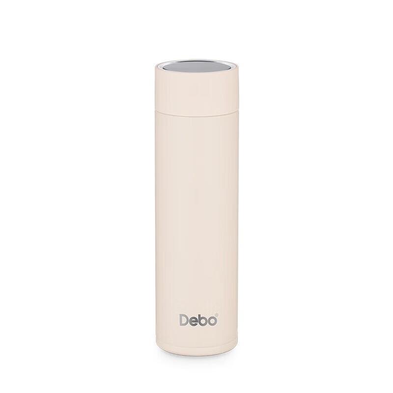 Debo Stainless Steel Temperature Display Business Travel Mug with Tea Infuser