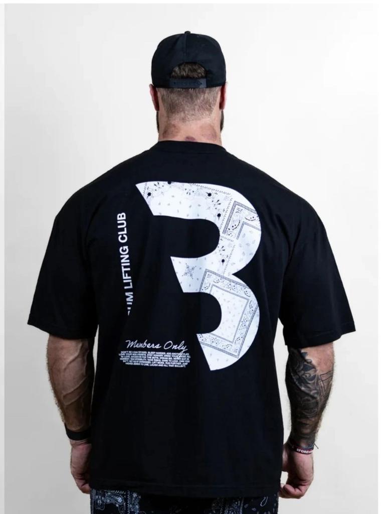 Summer Sports Print Men's Loose Tshirts High Street Round Neck T-shirt Fitness Short Sleeves Tops