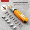 14 In 1 Ratchet Screwdriver Set Multi-Function Magnetic Rotary Bit Kit Lightweight Hand Tool for Car Interior Repair Home Fixing