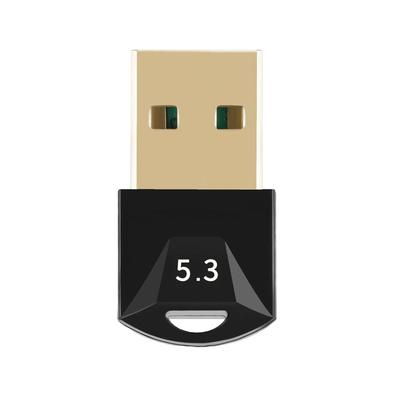 Adapter USB Bluetooth 5.3 Szybszy Transfer Danych Większy Zasięg Odbiornik Dongle Bluetooth dla Windows