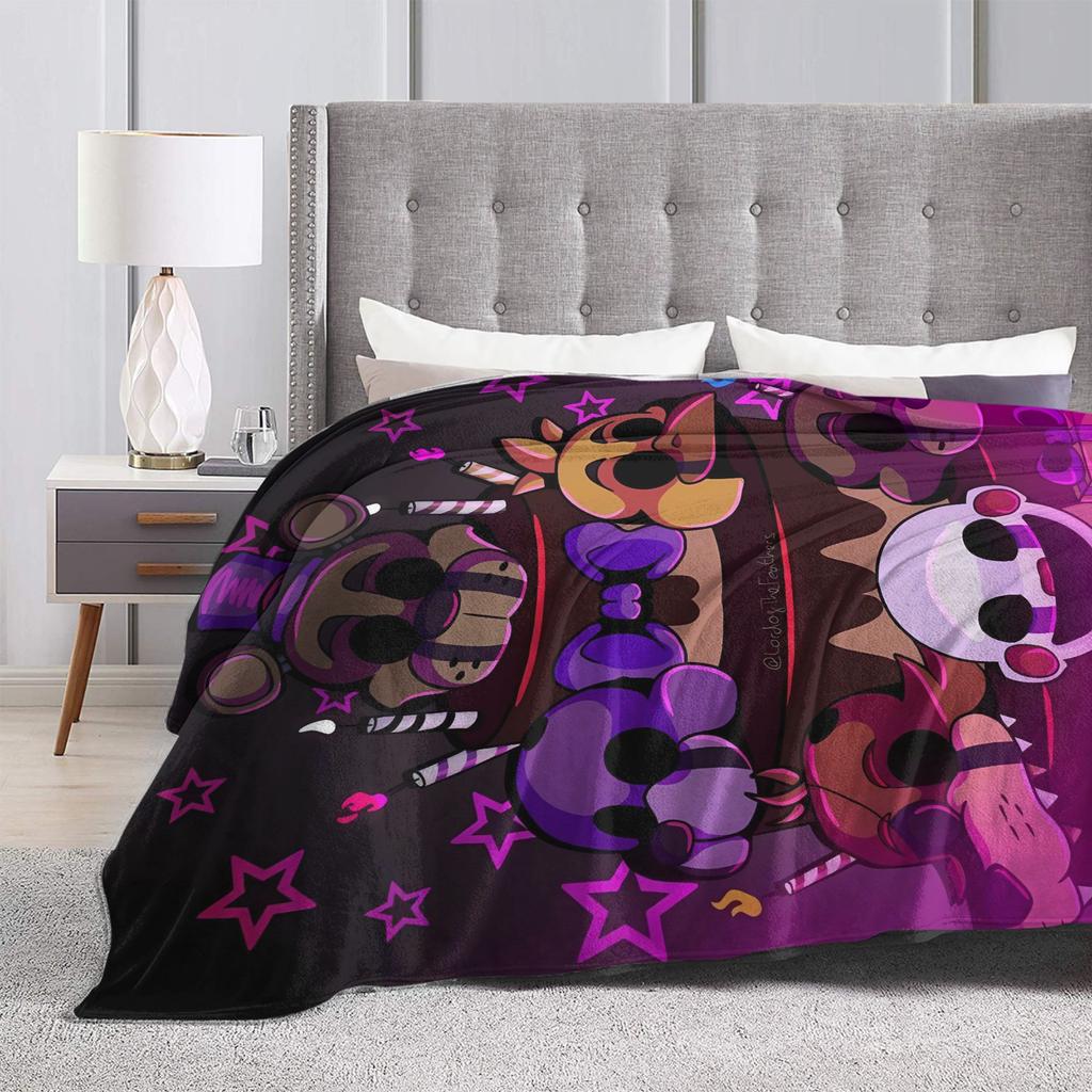 FNAF At Freddys Flanelldecke Winter Weiche Langlebige Überwurfdecke für Kinder Heimdekoration Muster Bettdecke Sofa Bettbezug