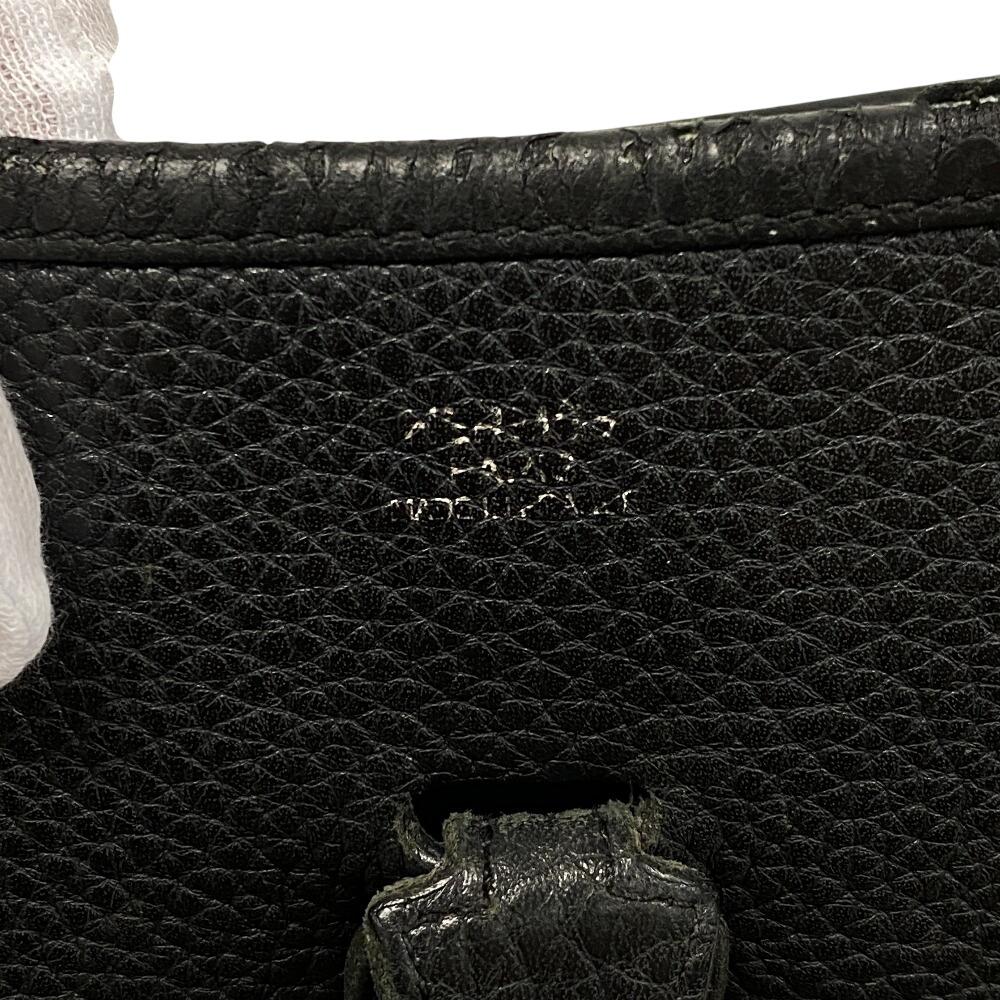 HERMES Taurillon Clemence Taurillon Clemence Evelyn 3 29 PM Shoulder Bag black Taurillon Clemence mens Used