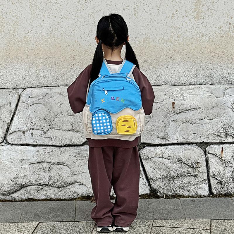 

Fun Colorful And Childrens Backpack Cute Mushroom Design For Use Everyday Blue Small