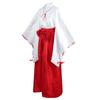 Anime Inuyasha Kiky Kikyō Cosplay Costume Witch Japanese Kimono Performance Clothes Wig with Tops Skirt Uniform Halloween Party