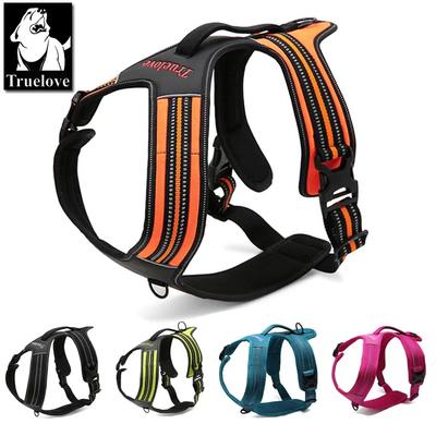 Sport Nylon Reflektierendes No Pull Hundegeschirr Outdoor Abenteuer Haustierweste mit Griff xs bis xl 5 Farben