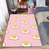 Pink Carpet with Fried Egg Pattern Design for Bedroom or Living Room Suitable for Use As an Anti-slip for Living Room Bedroom Sofas