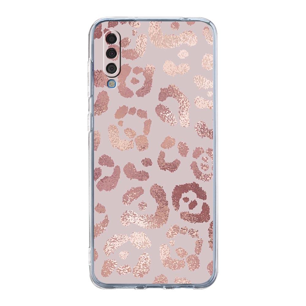 Phone Case For Samsung A16 A14 A12 A22 A32 5G A34 A42 A52 A54 A50 A70 A40 A20E A10S A20S A04S A06 Cover Beautiful Rose Gold Art