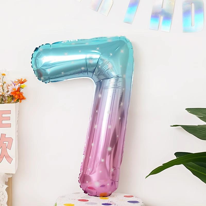 40 Zoll Traum Sternenhimmel Geburtstag Digitaler Aluminiumfolienballon Kinder Baby Geburtstagsfeier Szenendekoration