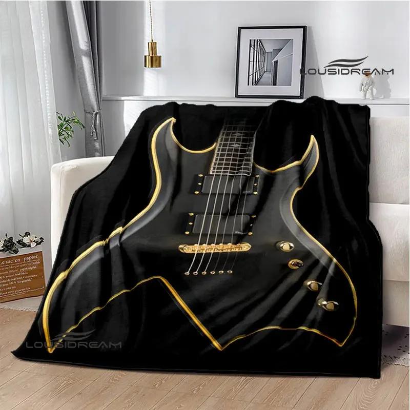 B.C.rich Guitar Logo Printed Blanket Flange Blanket Soft and Comfortable Blanket Warm Blanket Blankets for Beds Birthday Gift