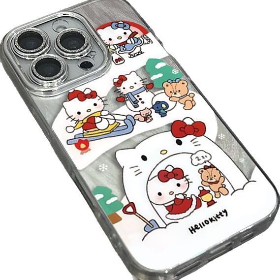 Sanrio TK Hello Kitty Silver Phone Case for Apple 16