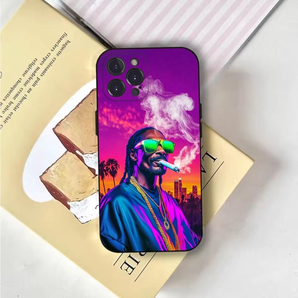 Snoop Dogg Phone Case For iPhone 16,15,14,13,12,11,Pro,X,XS,Max,XR,Plus,Mini Soft Black Cover