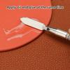 Portable Double Head Pen for Leather Edges Oiling Stainless Steel Craft Accessory for Artisanal and Hobbyists