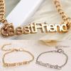 Unisex Letters Friendship Chain Bracelet Jewelry Gifts for Best Friend