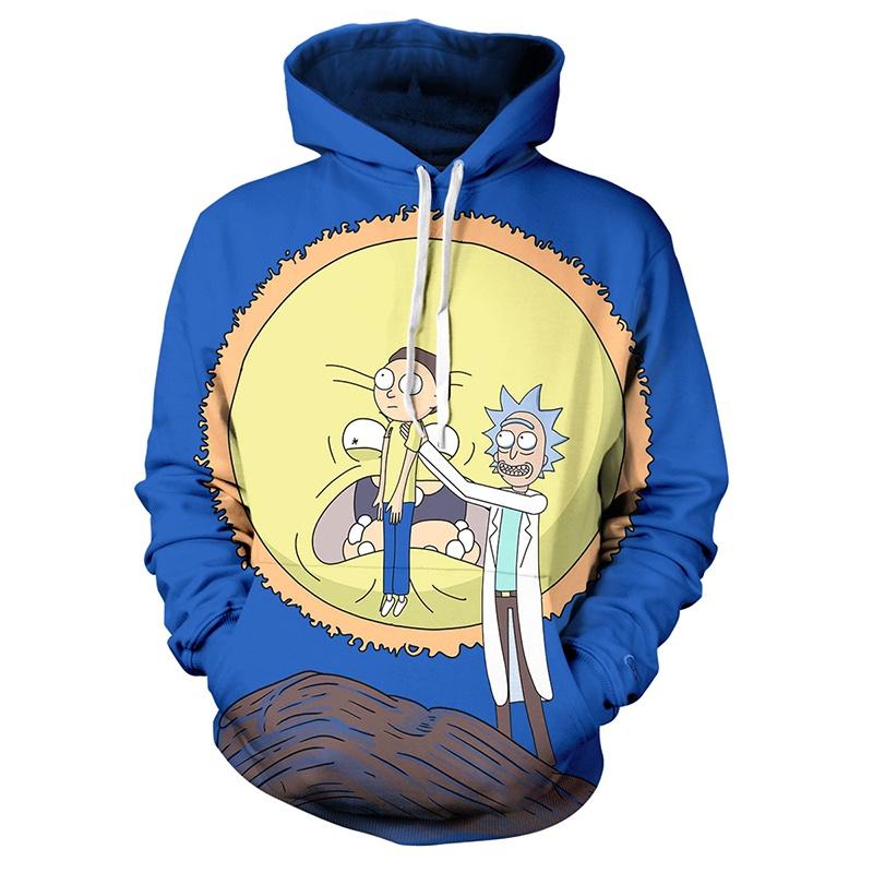 Cartoon And Rick 3d Print Casual Hoodies Women Men Sweatshirt New Pullover