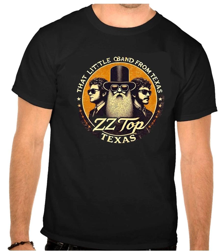 ZZ TOP ZZTOP Rock Music Logo schwarz T-Shirt
