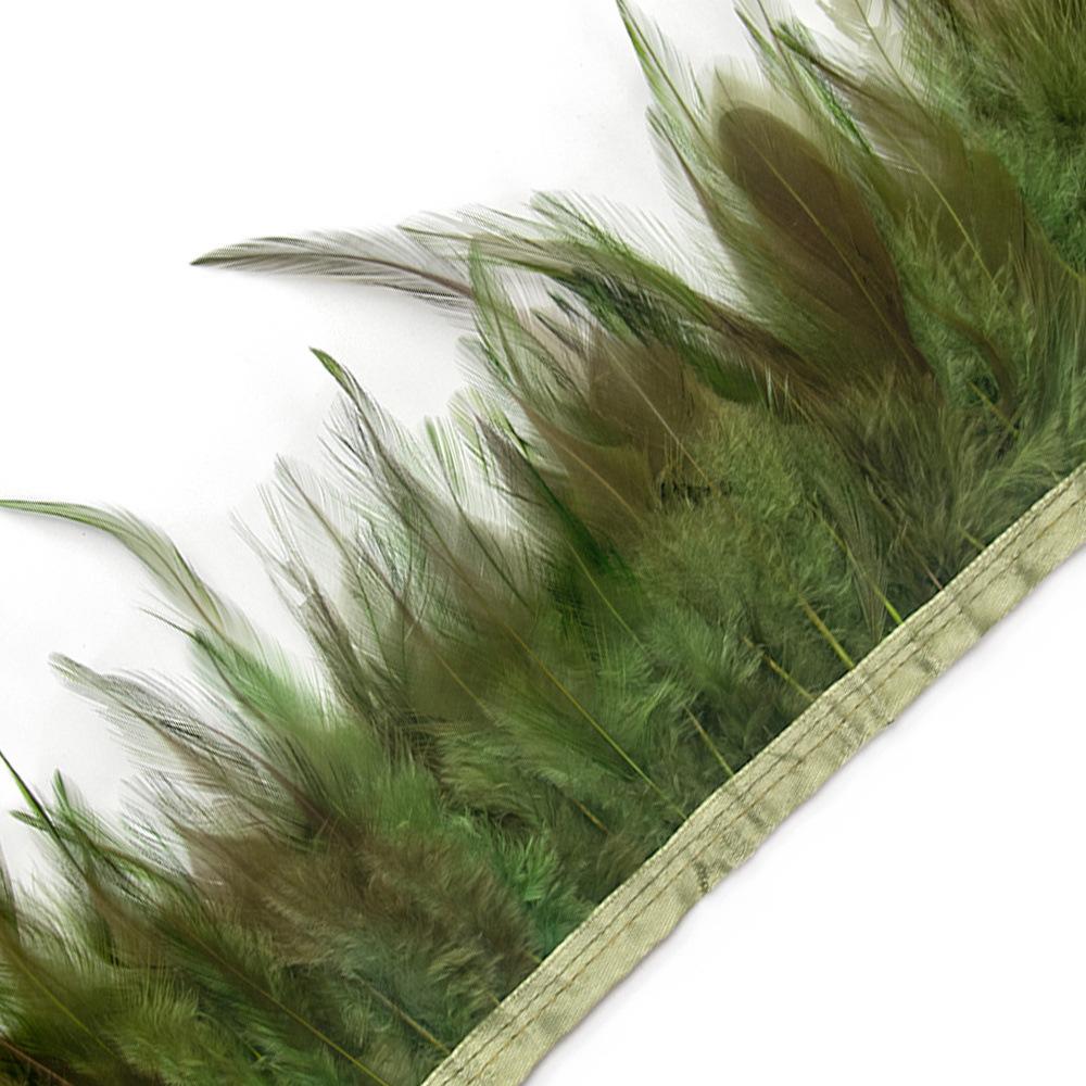 1 Meter Colorful Chicken Feather Tassel Decorated On Tape Chicken Feather With Sewing Fly Dress Lace Decoration