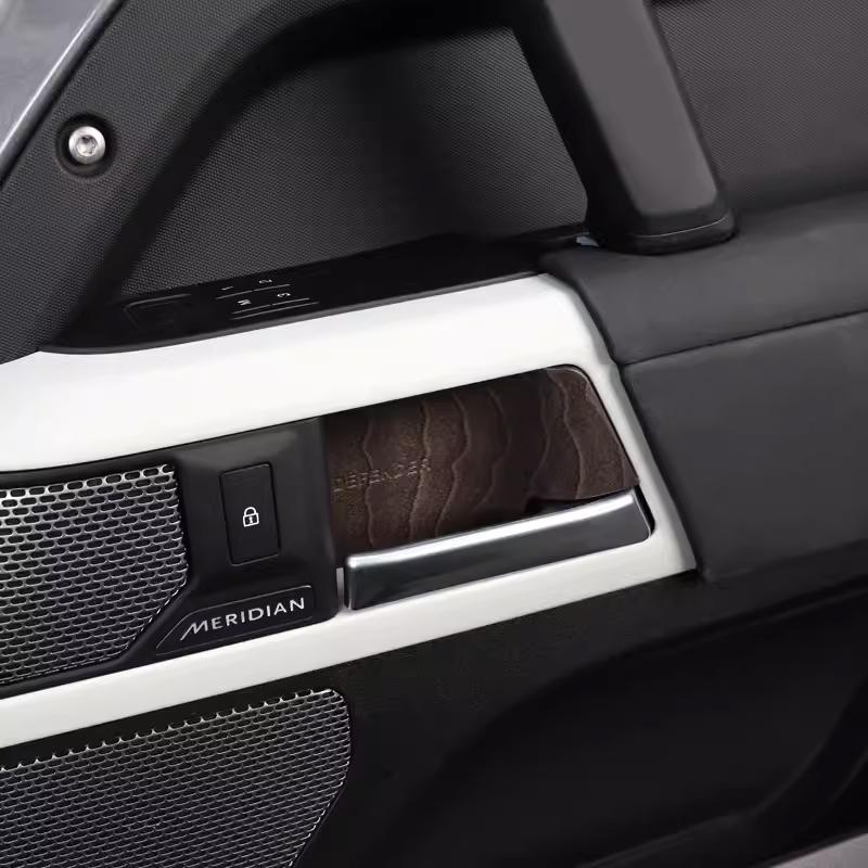 For Land Rover Defender 90 110 130 2020-2024 car styling ABS Car Inner Door Bowl Cover Trim Sticker Car Accessories YU0