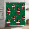 Patterned Christmas Shower CurtainWaterproof Fabric Gift Box Decorations for Bathroom Decor 3D Printed Home Decoration Curtains