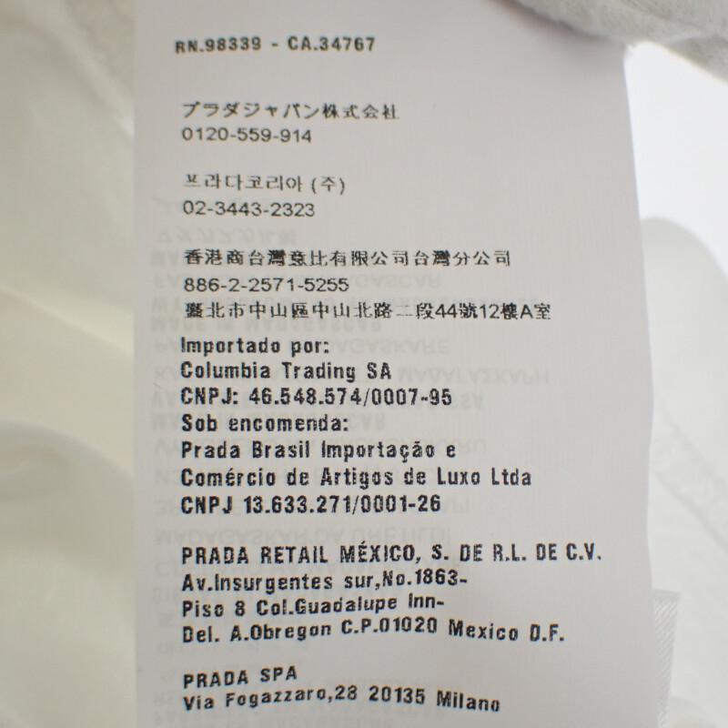 PRADA UJM492S151ILK L Short sleeve T-shirt white cotton mens