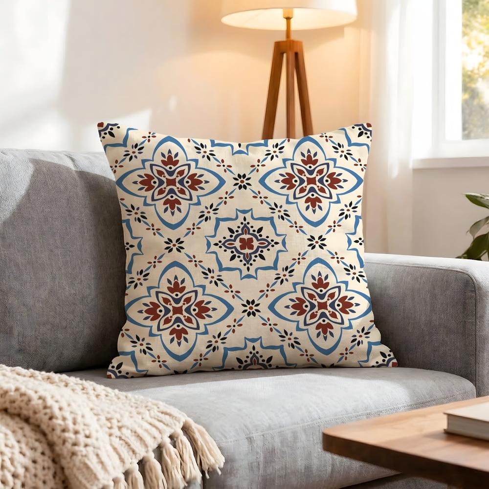 Pattern Moroccan Pattern Cushion Cover 1Pcs Decorative Covers Soft Cushion Case For Sofa Couch Decor 40X40 45X45 Pillowcases