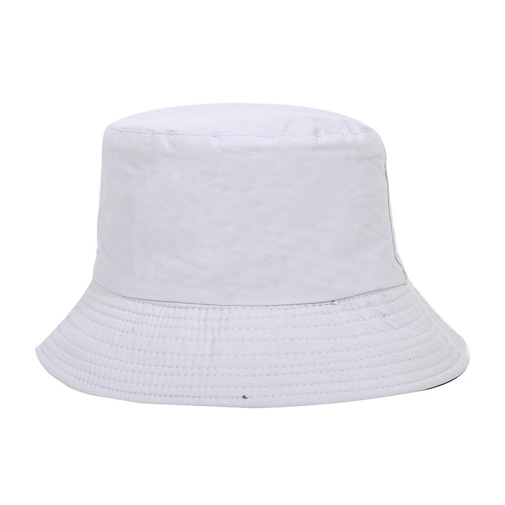 Bestickter Baumwoll-Bucket-Hat für Männer & Frauen – Doppelseitiger Outdoor-Sonnenhut