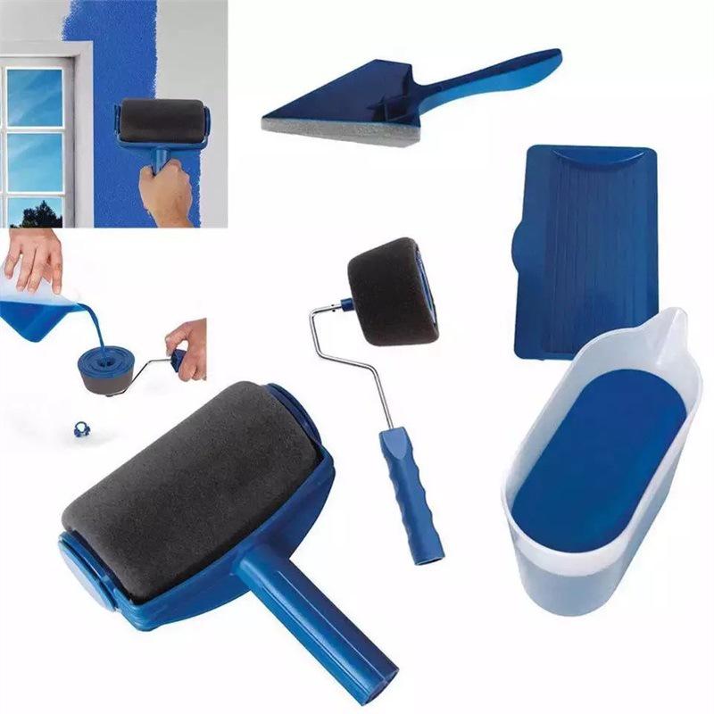 Multi-Function Seamless Paint Brush and Roller Set for Corners