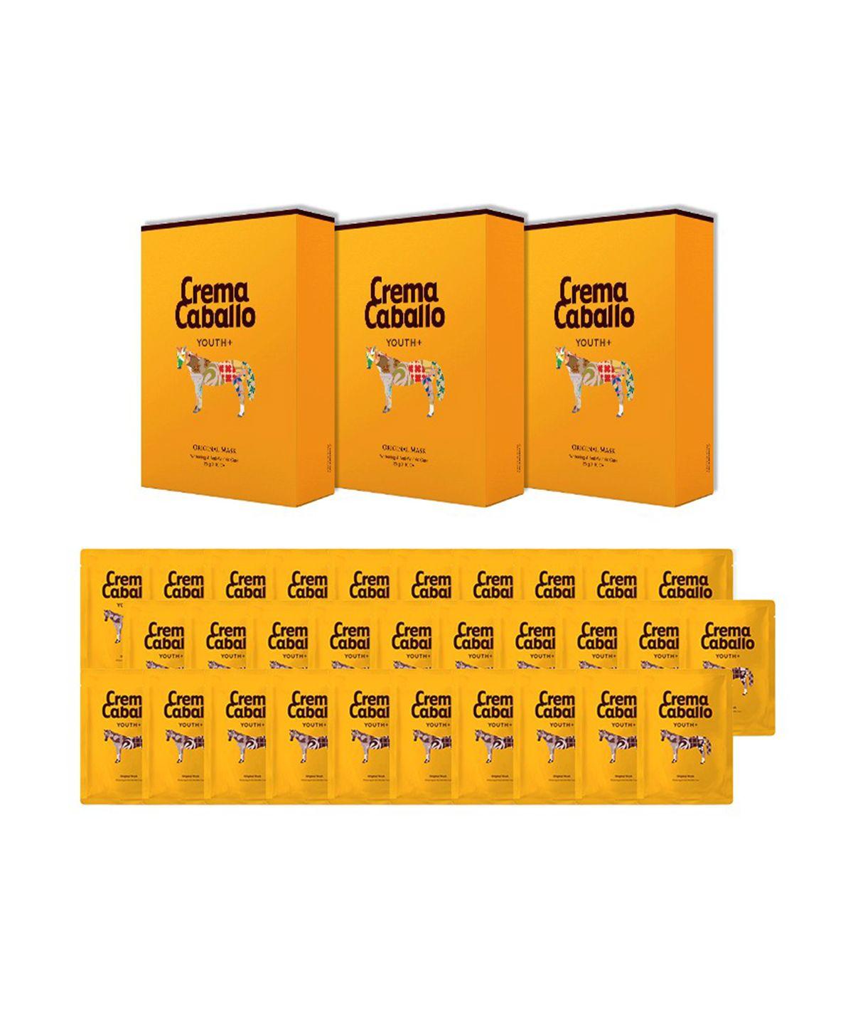 Crema Cavallo Horse Oil Mask 25g 3 Boxes (30 Sheets)