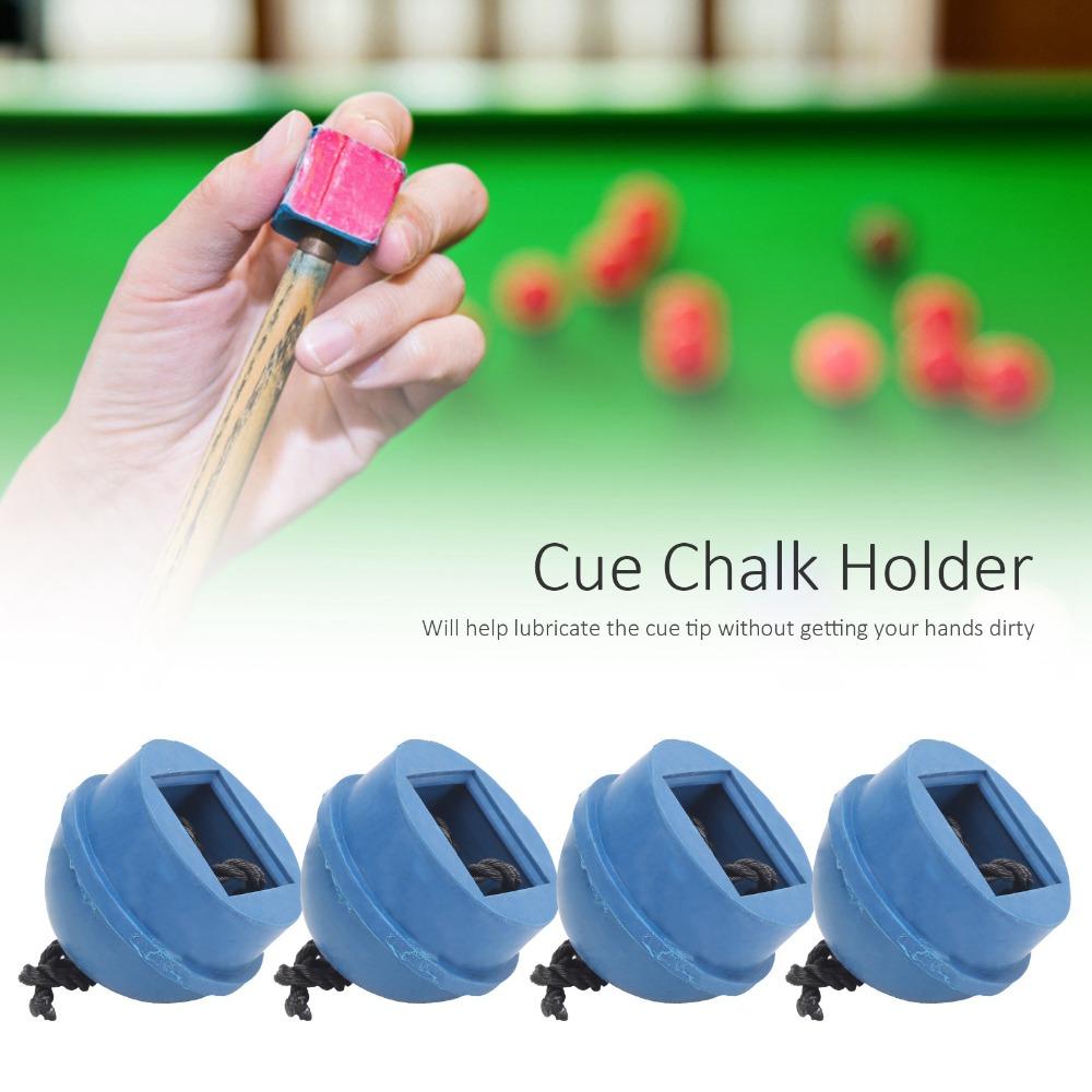 4pcs Non Slip Cue Chalk Holder Rubber Billiard Chalk Holder Pool Chalk Holder  Pool Table