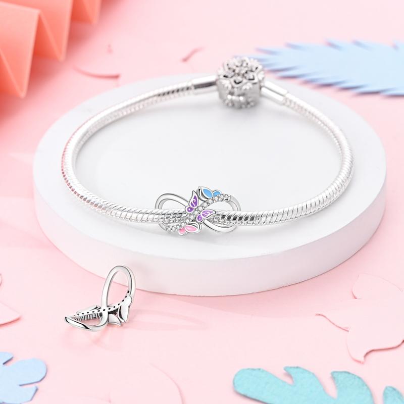 Classic Copper Butterfly Sunflower Feather Star Moon Eternal Infinity Charms Beads Fit 3Mm Bracelet Diy Jewelry