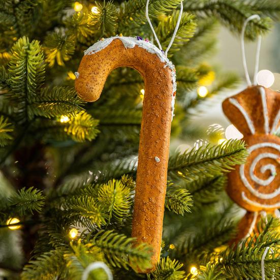 Yousheng Gingerbread Christmas Ornaments Foam Gingerbread Man House Candy Cookie Xmas Tree Hanging Decoration for Christmas Home Decor