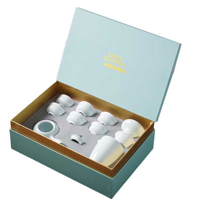 

Celadon Ceramic Side-Handle Tea Set (10-Piece)