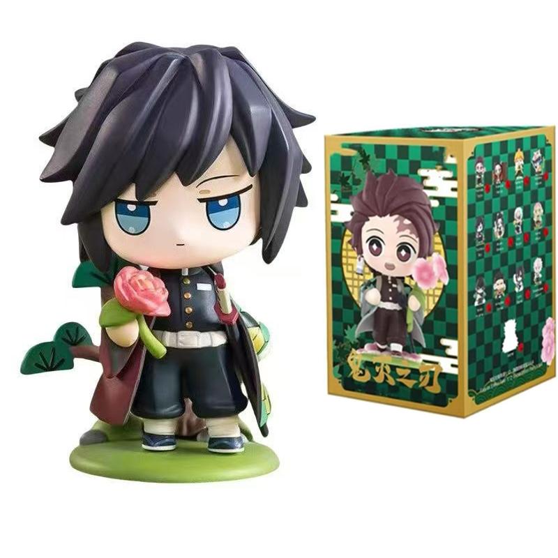 2026 Tanjiro Kamado Nezuko Demon-Slayer Anime Cartoon Figure Blind Box Creative  Statue Ornament Surprise Gift Box