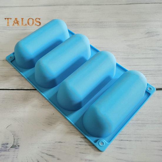 2Pcs Hot Dog Bun Pan Mold Silicone Hot Dog Bun Molds Non Sticky Heat Proof Baking Pan Bread Mold Kitchen Tools