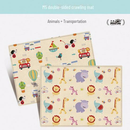 Children's Double-Sided Game Mat with Cartoon Design - Perfect for Outdoor Adventures or Indoor Use in Living Rooms and Bedrooms.