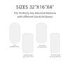 Soft Breathable Muslin Cotton Baby Fitted Sheet Newborn Crib Bed Sheet Universal Solid Color Infants Cradle Flat Sheet