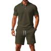 Men’s 2026 Summer Casual Sports Polo Shirt & Shorts Set