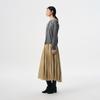 Broadcast Pleated A-Line Midi Skirt