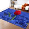 3D Print Poppies Flower Carpet Natural Scenery Floor Mat Sunlight Landscape Home Entrance Door Mat Living Room Rugs Bathroom Mat