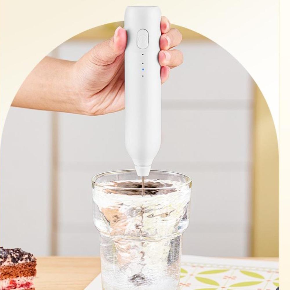 Handheld Whisk Egg Beater Wireless Drink Mixer Foamer Milk Shake Electric Milk Frother  Milk