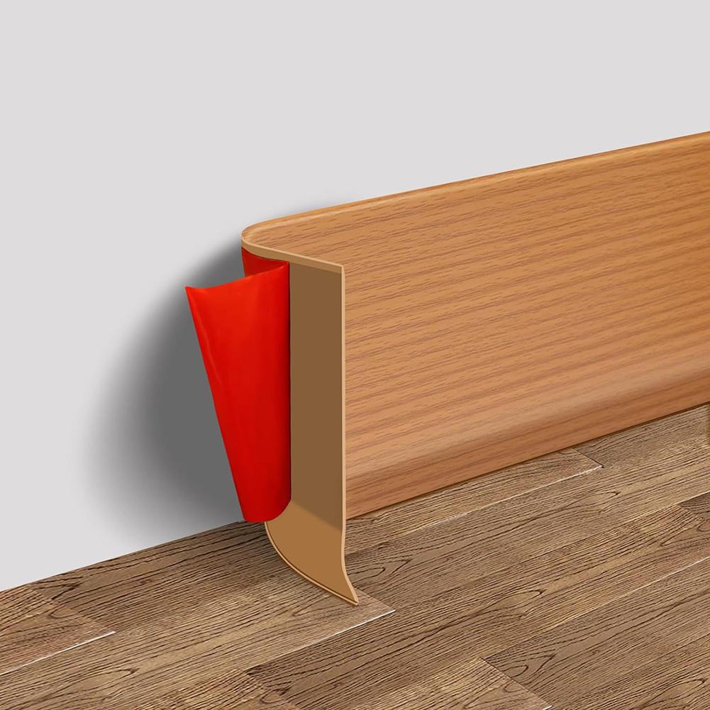1pc Skirting Board 3meters Soft Pvc Skirting Plastic Skirting Waterproof Skirting Wall Sticker Wall Trim Line Anti-Collision