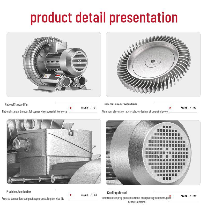 High-Pressure Vortex Fan Industrial Vacuum Pump & Pond Aerator Blower