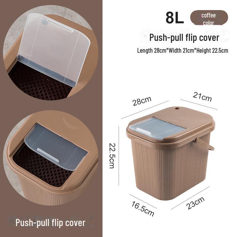Kung Fu Tea Set Accessory: Tea Dregs Drainage Bucket and Tea Tray Waste Container for Tea Ceremony