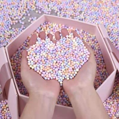 Foam Balls Filler Gift Box DIY Filing Polystyrene Bead Accessiories Macarone Color Cand Box Decoration Toy Gift Boxes 10g-50g