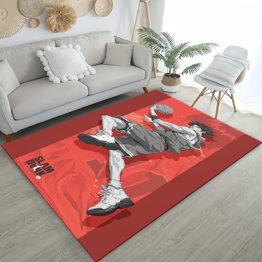 SHOHOKU 27 Style New SLAM DUNK Cartoon Basketball Anime Carpet Rug for Living Room Bedroom Home Sofa,Kid Play Non-slip Floor Mat